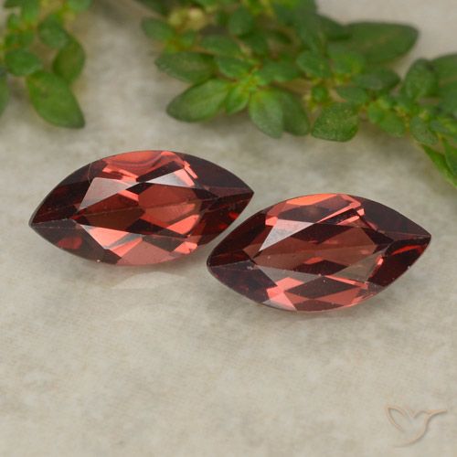 2.38ctw Natural Rojo escarlata intenso Granate piropo, Marquesa, VVS-VS