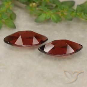 Gemas de Granate piropo Rojo sangre intenso natural de 2.63 ct, Marquesa, VVS-VS