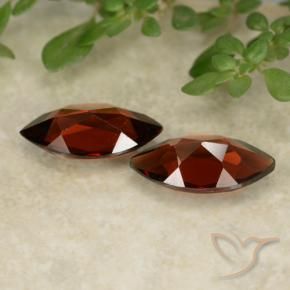 Gemas de Granate piropo Rojo oscuro natural de 2.30 ct, Marquesa, VVS-VS