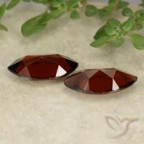 Gemas de Granate piropo Rojo oscuro natural de 2.37 ct, Marquesa, VVS-VS