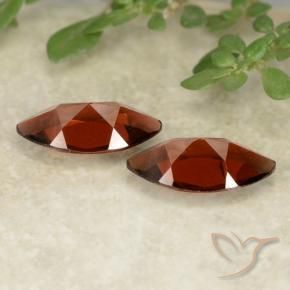 Gemas de Granate piropo Rojo oscuro natural de 2.35 ct, Marquesa, VVS-VS
