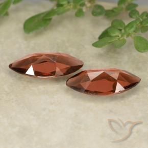 Gemas de Granate piropo Rojo baya intenso natural de 2.05 ct, Marquesa, VVS-VS