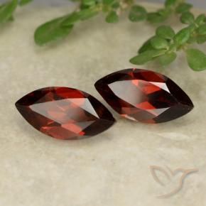 Gemas de Granate piropo Rojo sangría natural de 2.32 ct, Marquesa, VVS-VS