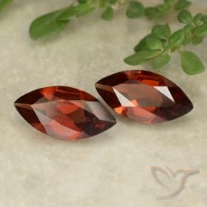 Gemas de Granate piropo Rojo oscuro natural de 1.83 ct, Marquesa, VVS-VS