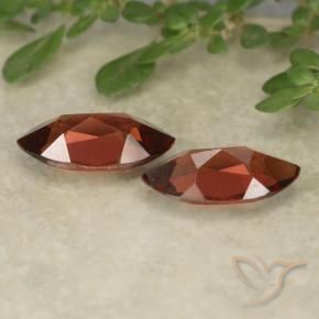 Gemas de Granate piropo Rojo oscuro natural de 2.47 ct, Marquesa, VVS-VS