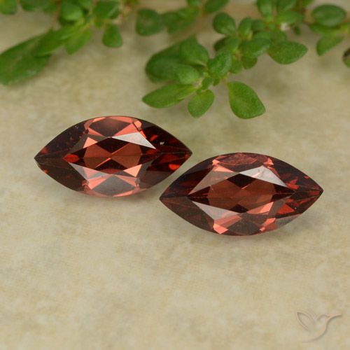 2.38ctw Natural Rojo escarlata intenso Granate piropo, Marquesa, VVS-VS