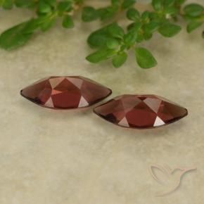 Gemas de Granate piropo Rojo escarlata intenso natural de 2.38 ct, Marquesa, VVS-VS