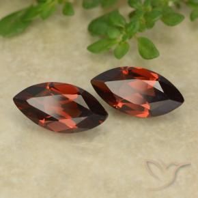 Gemas de Granate piropo Rojo oscuro natural de 2.63 ct, Marquesa, VVS-VS