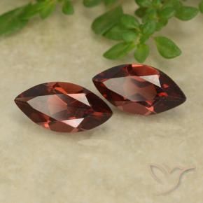 Gemas de Granate piropo Rojo oscuro natural de 2.41 ct, Marquesa, VVS-VS