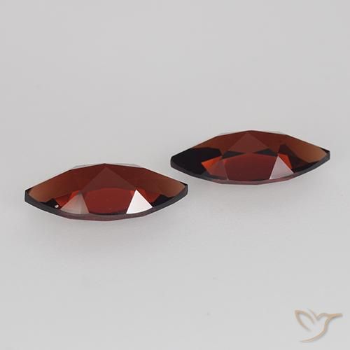Gemas de Granate piropo Rojo oscuro natural de 2.31 ct, Marquesa, VVS-VS