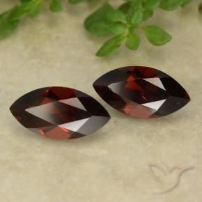 Gemas de Granate piropo Rojo sangre intenso natural de 2.83 ct, Marquesa, VVS-VS