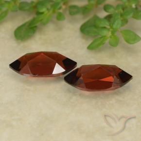 Gemas de Granate piropo Rojo oscuro natural de 3.06 ct, Marquesa, VVS-VS