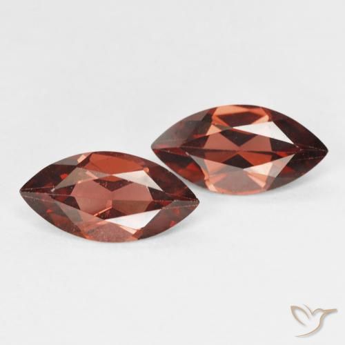 Gemas de Granate piropo Rojo sangría natural de 2.29 ct, Marquesa, VVS-VS