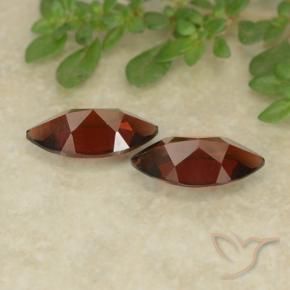 Gemas de Granate piropo Rojo oscuro natural de 2.49 ct, Marquesa, VVS-VS