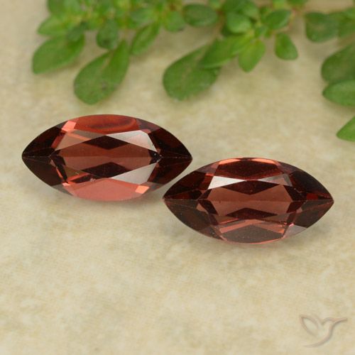 2.61ctw Natural Rojo sangría Granate piropo, Marquesa, VVS-VS