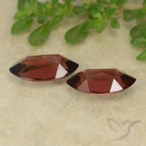 Gemas de Granate piropo Rojo sangría natural de 2.61 ct, Marquesa, VVS-VS