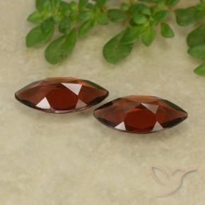 Gemas de Granate piropo Rojo oscuro natural de 2.22 ct, Marquesa, VVS-VS
