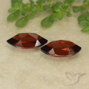 Gemas de Granate piropo Rojo oscuro natural de 2.95 ct, Marquesa, VVS-VS