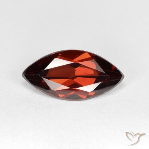 1.24ct Natural Rojo oscuro Granate piropo, Marquesa, VVS-VS
