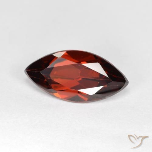 Granate piropo Rojo oscuro natural de 1.24 ct, Marquesa, VVS-VS