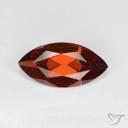 1.12ct Natural Rojo oscuro Granate piropo, Marquesa, VS