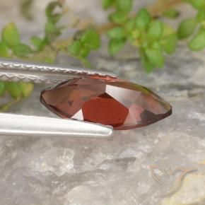 Granate piropo Rojo oscuro natural de 1.14 ct, Marquesa, VS