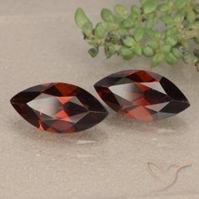 Gemas de Granate piropo Rojo sangre intenso natural de 2.56 ct, Marquesa, VVS-VS