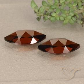 Gemas de Granate piropo Rojo sangre intenso natural de 2.56 ct, Marquesa, VVS-VS