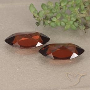 Gemas de Granate piropo Rojo oscuro natural de 2.27 ct, Marquesa, VVS-VS