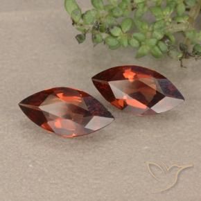 Gemas de Granate piropo Rojo oscuro natural de 1.49 ct, Marquesa, VVS-VS