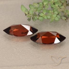 Gemas de Granate piropo Rojo oscuro natural de 2.57 ct, Marquesa, VVS-VS