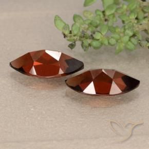 Gemas de Granate piropo Rojo oscuro natural de 2.65 ct, Marquesa, VVS-VS