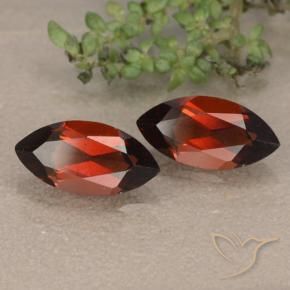 Gemas de Granate piropo Rojo oscuro natural de 2.53 ct, Marquesa, VVS-VS