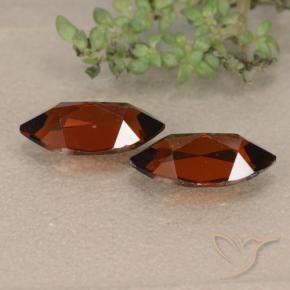 Gemas de Granate piropo Rojo oscuro natural de 2.53 ct, Marquesa, VVS-VS