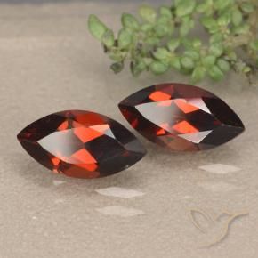 Gemas de Granate piropo Rojo oscuro natural de 2.71 ct, Marquesa, VVS-VS