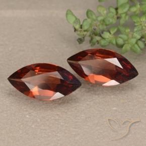 Gemas de Granate piropo Rojo escarlata natural de 1.72 ct, Marquesa, VVS-VS