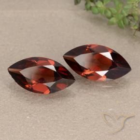 Gemas de Granate piropo Rojo sangría natural de 2.30 ct, Marquesa, VVS-VS