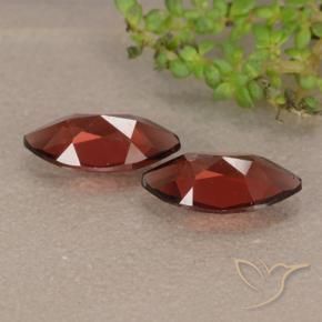 Gemas de Granate piropo Rojo oscuro natural de 2.35 ct, Marquesa, VVS-VS