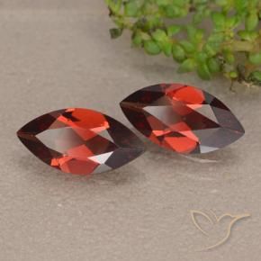 Gemas de Granate piropo Rojo sangría natural de 2.06 ct, Marquesa, VVS