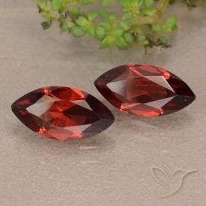 Gemas de Granate Piropo Rojo oscuro natural de 2.50 ct, Marquesa, VS