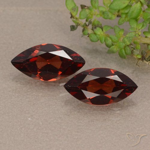 2.04ctw Natural Rojo sangría Granate piropo, Marquesa, VVS-VS
