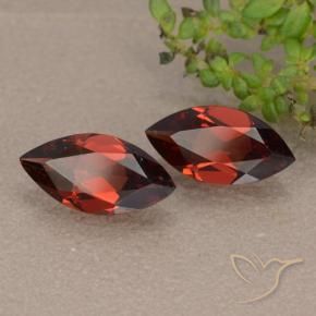 Gemas de Granate piropo Rojo sangría natural de 2.04 ct, Marquesa, VVS-VS