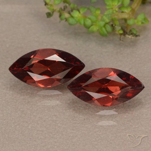 2.53ctw Natural Rojo sangría Granate piropo, Marquesa, VVS-VS