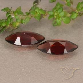 Gemas de Granate piropo Rojo oscuro natural de 2.12 ct, Marquesa, VVS-VS