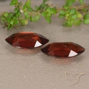 Gemas de Granate piropo Rojo escarlata intenso natural de 2.54 ct, Marquesa, VVS-VS