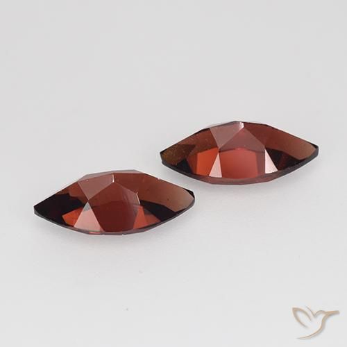 Gemas de Granate piropo Rojo oscuro natural de 2.74 ct, Marquesa, VVS-VS