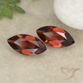 Gemas de Granate piropo Rojo oscuro natural de 2.04 ct, Marquesa, VVS-VS