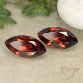 Gemas de Granate piropo Rojo oscuro natural de 2.47 ct, Marquesa, VVS-VS