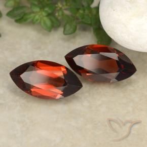Gemas de Granate piropo Rojo oscuro natural de 2.38 ct, Marquesa, VVS-VS