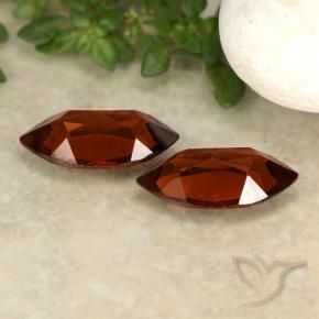 Gemas de Granate piropo Rojo oscuro natural de 2.38 ct, Marquesa, VVS-VS